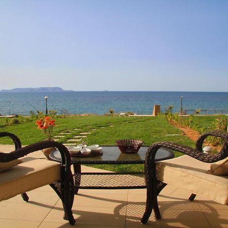 Sea View Beachfront Villa Maria Гуве Экстерьер фото